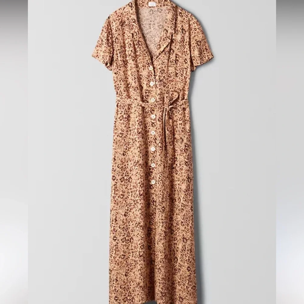 Aritzia cheetah leopard button up maxi shirt Dress XS - Picture 3 of 10